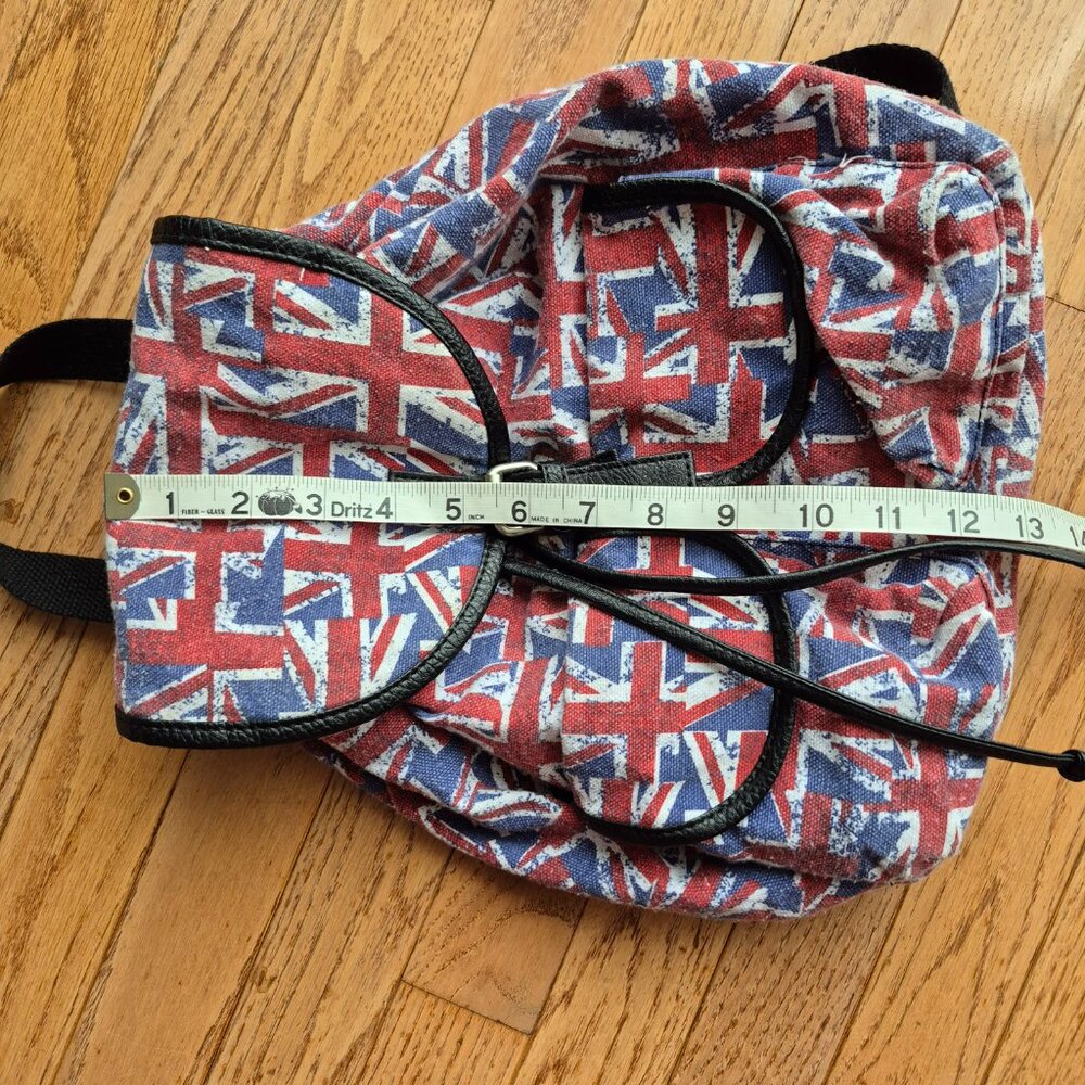 Union Jack Design Canvas Backpack Rucksack Lightweight - Picture 11 of 12